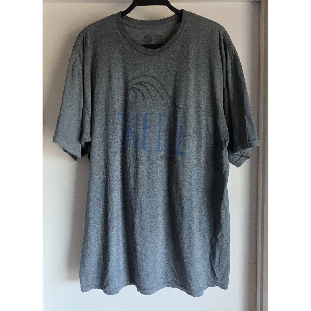 O'Neill Men's Grey Crew Neck T-Shirt Short Sleeve Casual Solid Tee Top Shirt